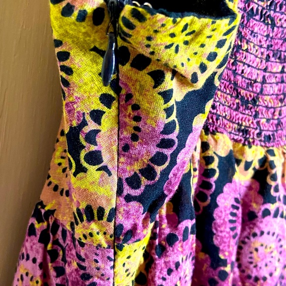 Old Navy Linen Purple Polyester Halter Neck Sleeveless Long Maxi Sz M - Picture 7 of 7